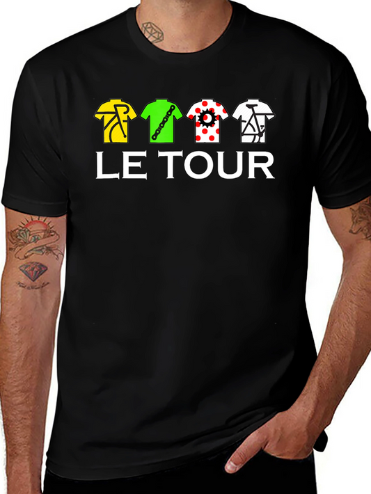 Le Tour Cycling T-Shirt - Black