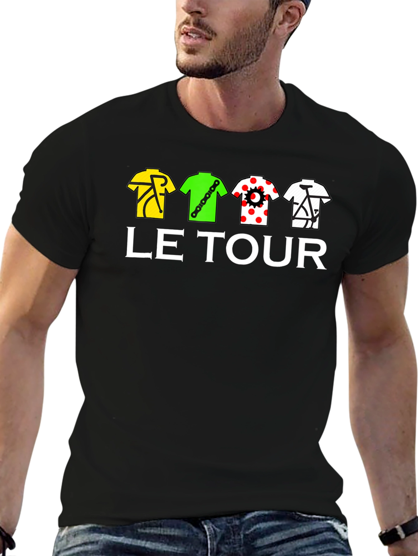 Le Tour Cycling T-Shirt - Black