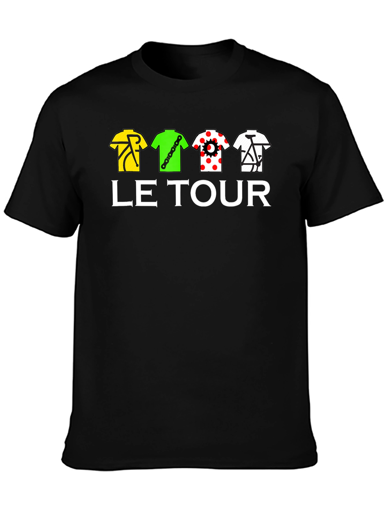 Le Tour Cycling T-Shirt - Black