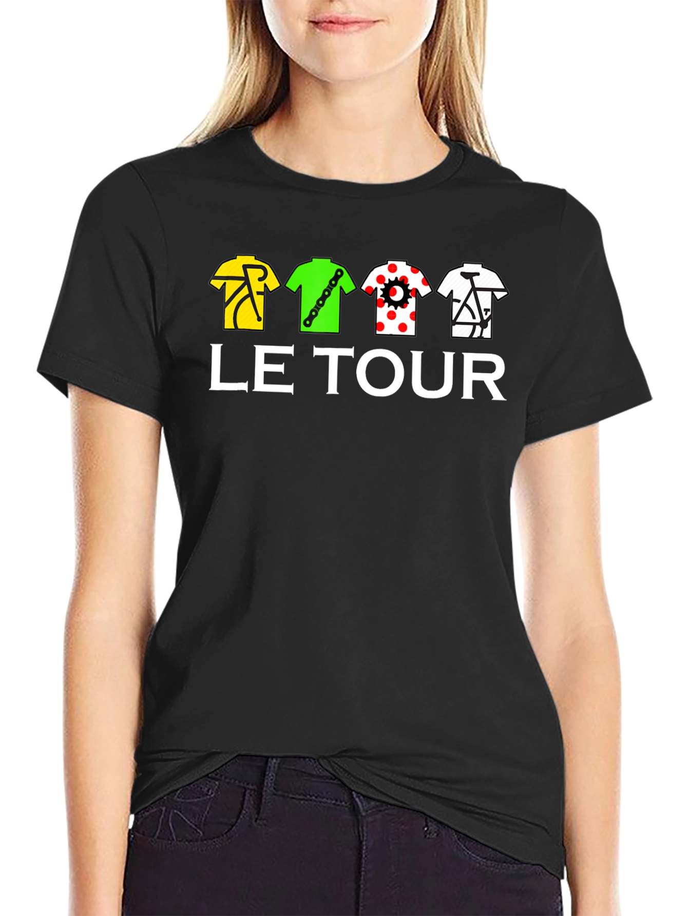 Le Tour Cycling T-Shirt - Black