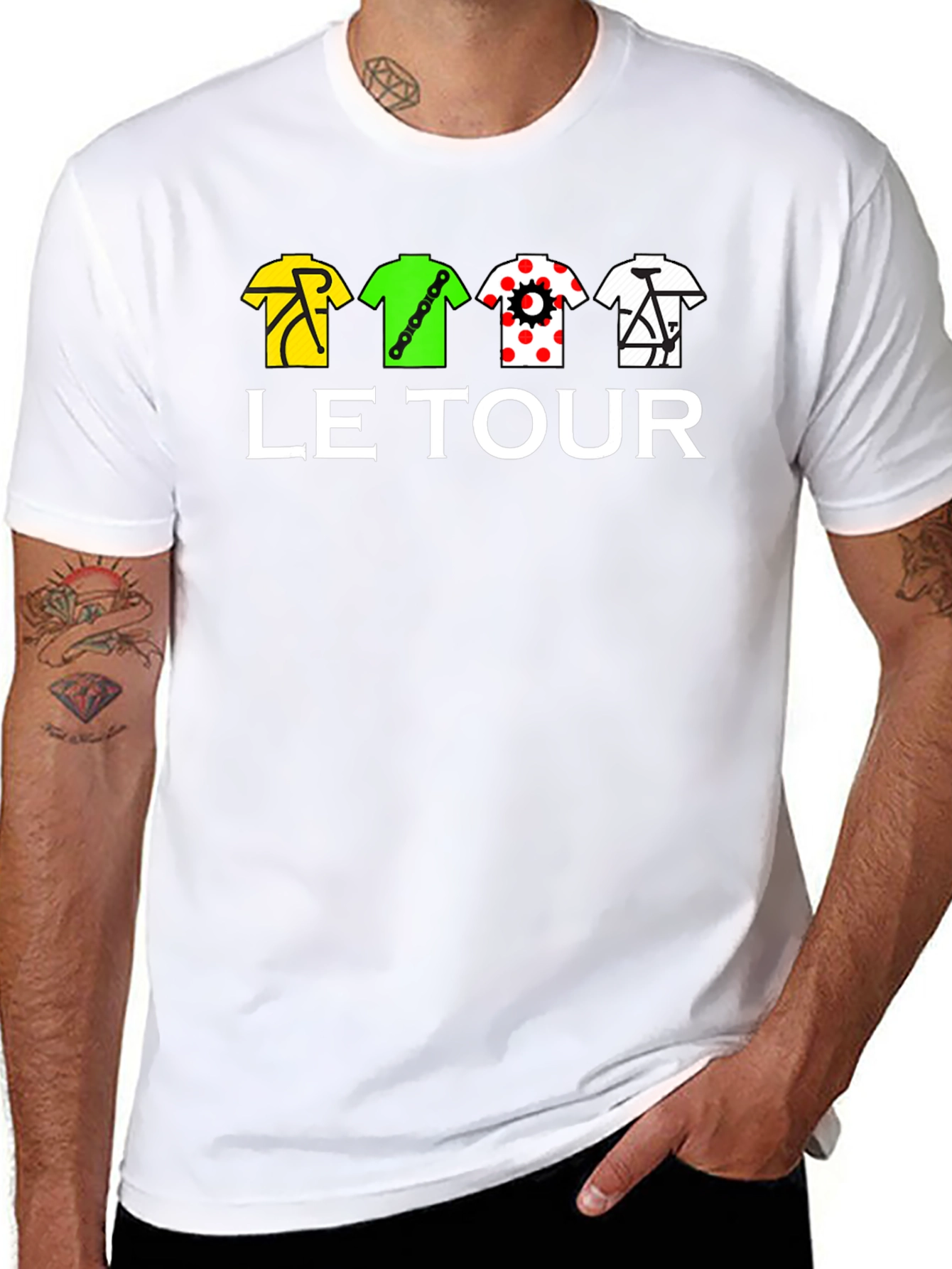 Le Tour Cycling T-Shirt - Black