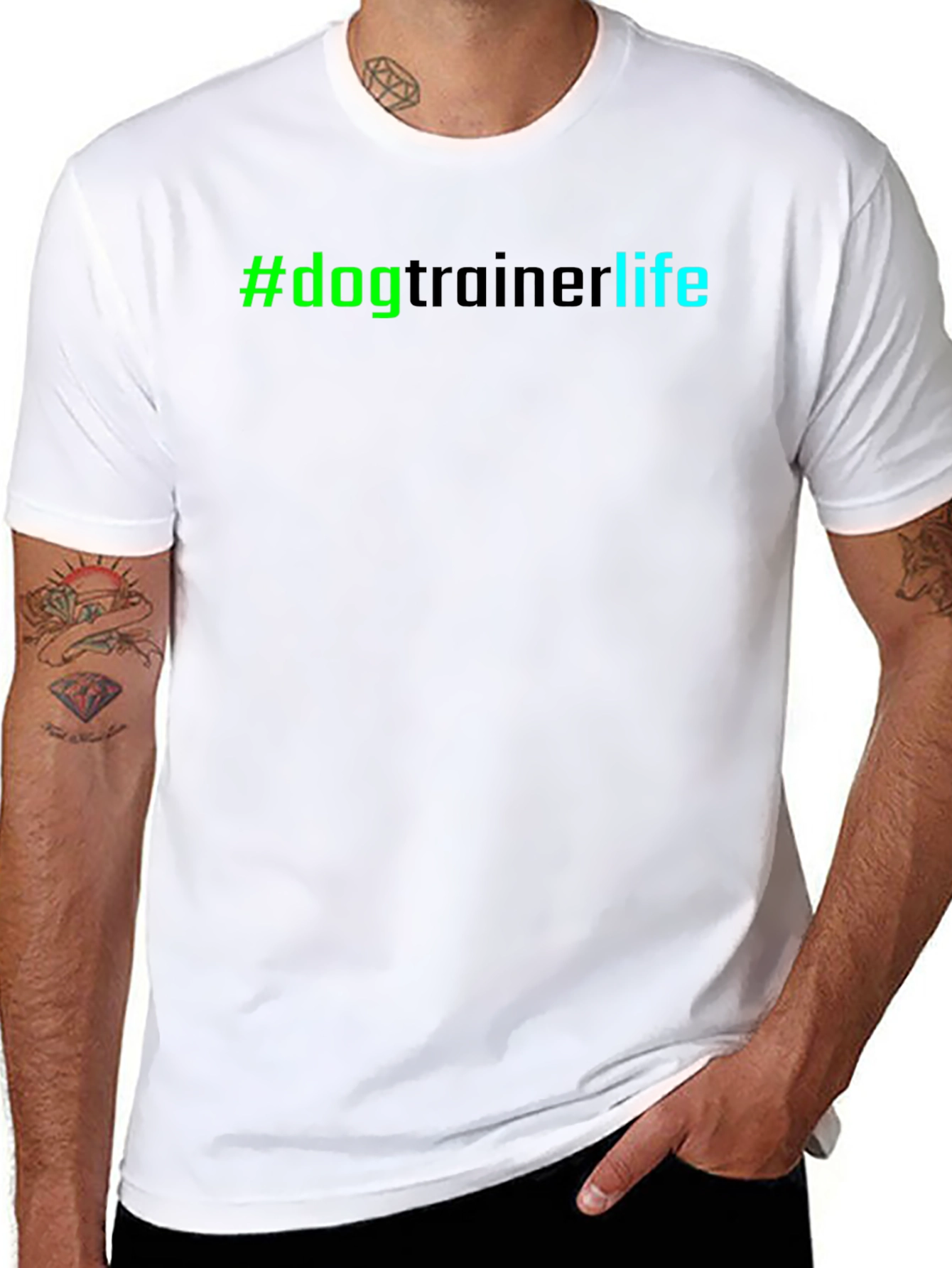 #DogTrainerLife Graphic Tee - Comfortable Black T-Shirt