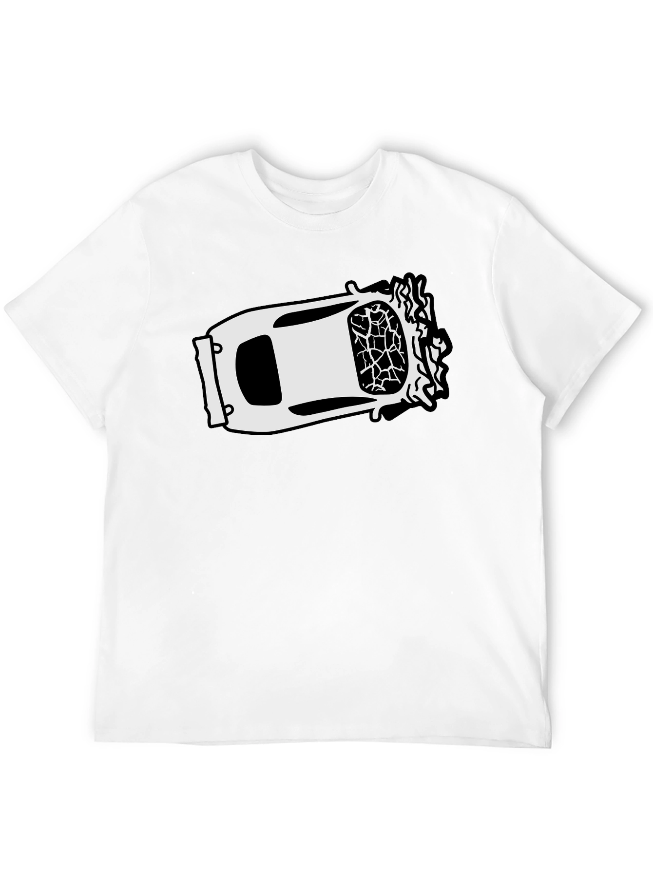 Cracked Windshield Car Graphic Tee