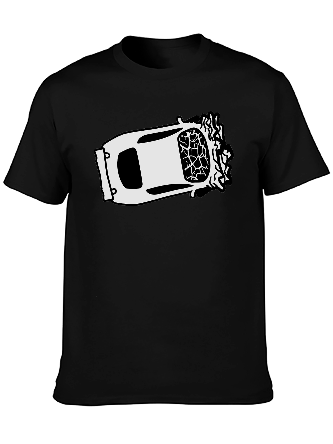 Cracked Windshield Car Graphic Tee