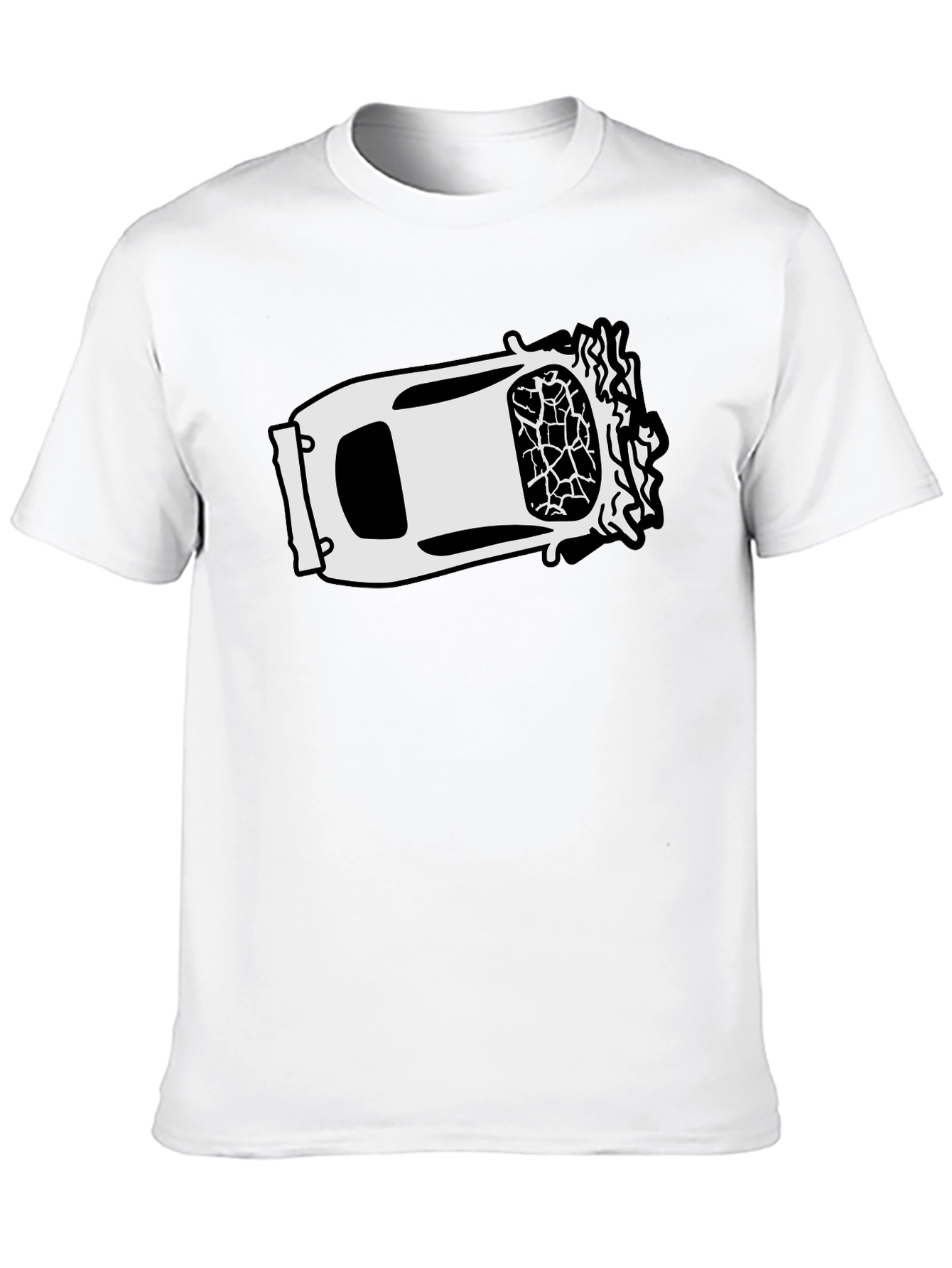 Cracked Windshield Car Graphic Tee