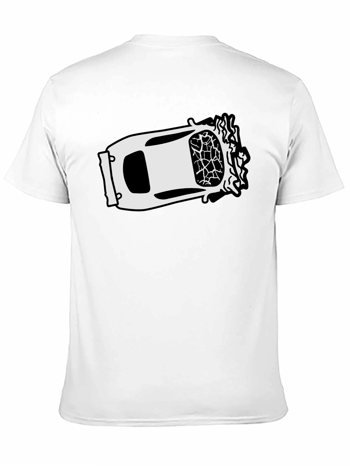 Cracked Windshield Car Graphic Tee