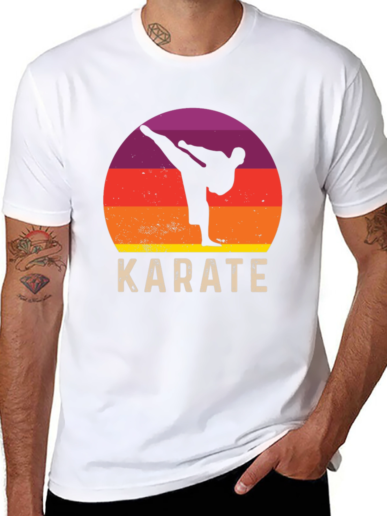 Karate Sunset Graphic Tee