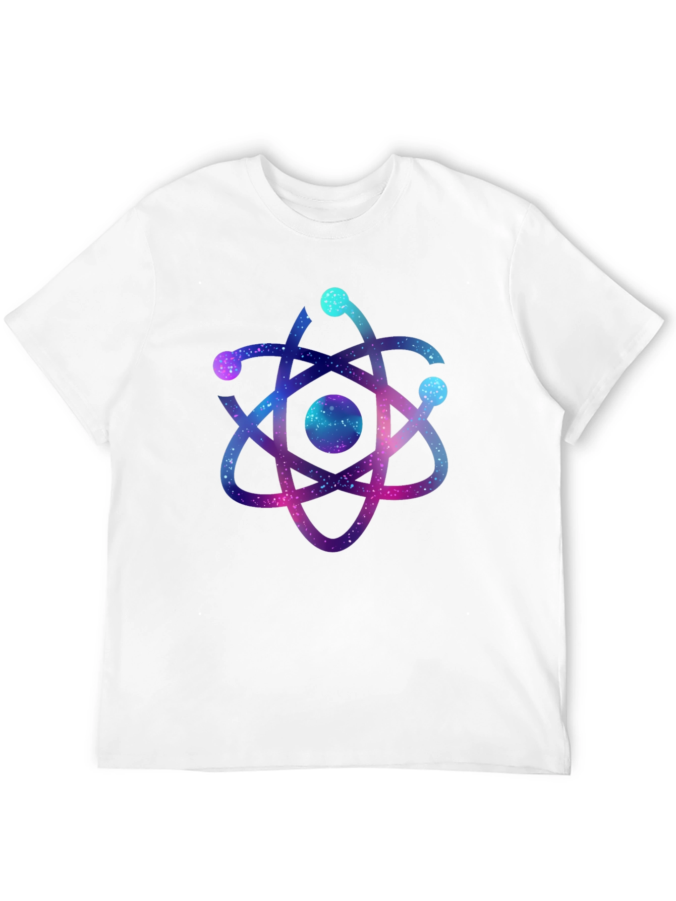 Galaxy Atom Graphic Black T-Shirt