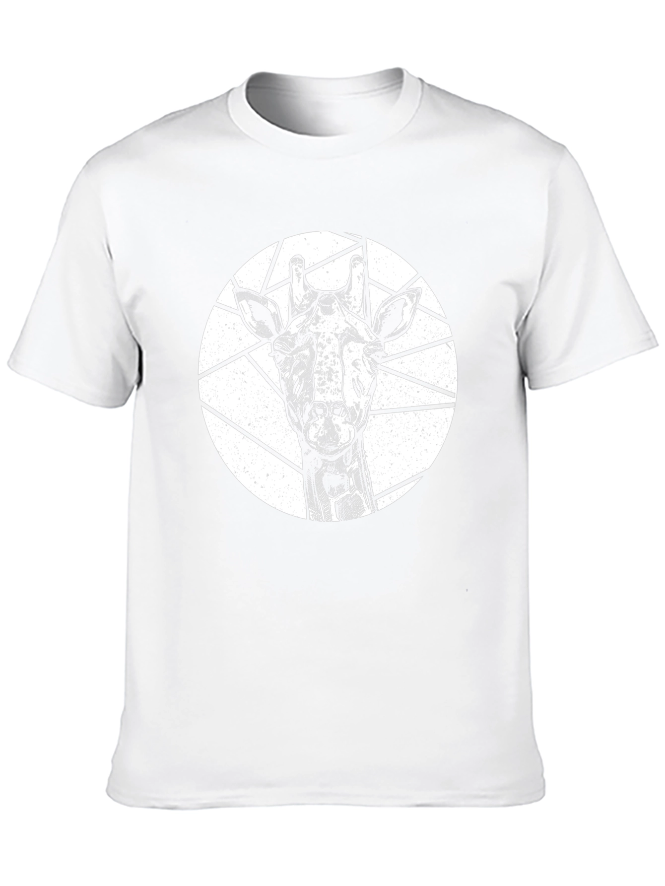 Giraffe Graphic T-Shirt - Black Animal Tee
