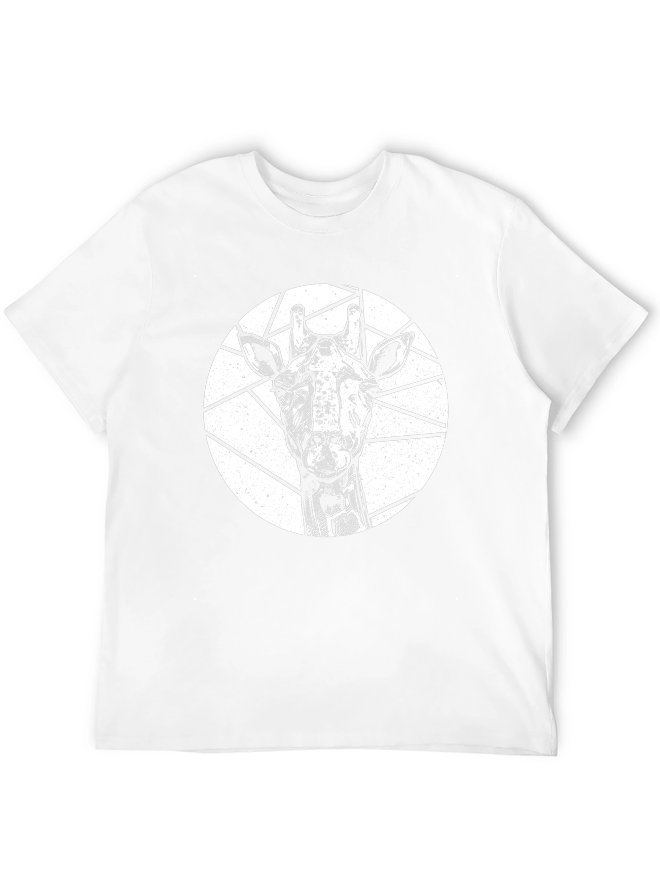Giraffe Graphic T-Shirt - Black Animal Tee