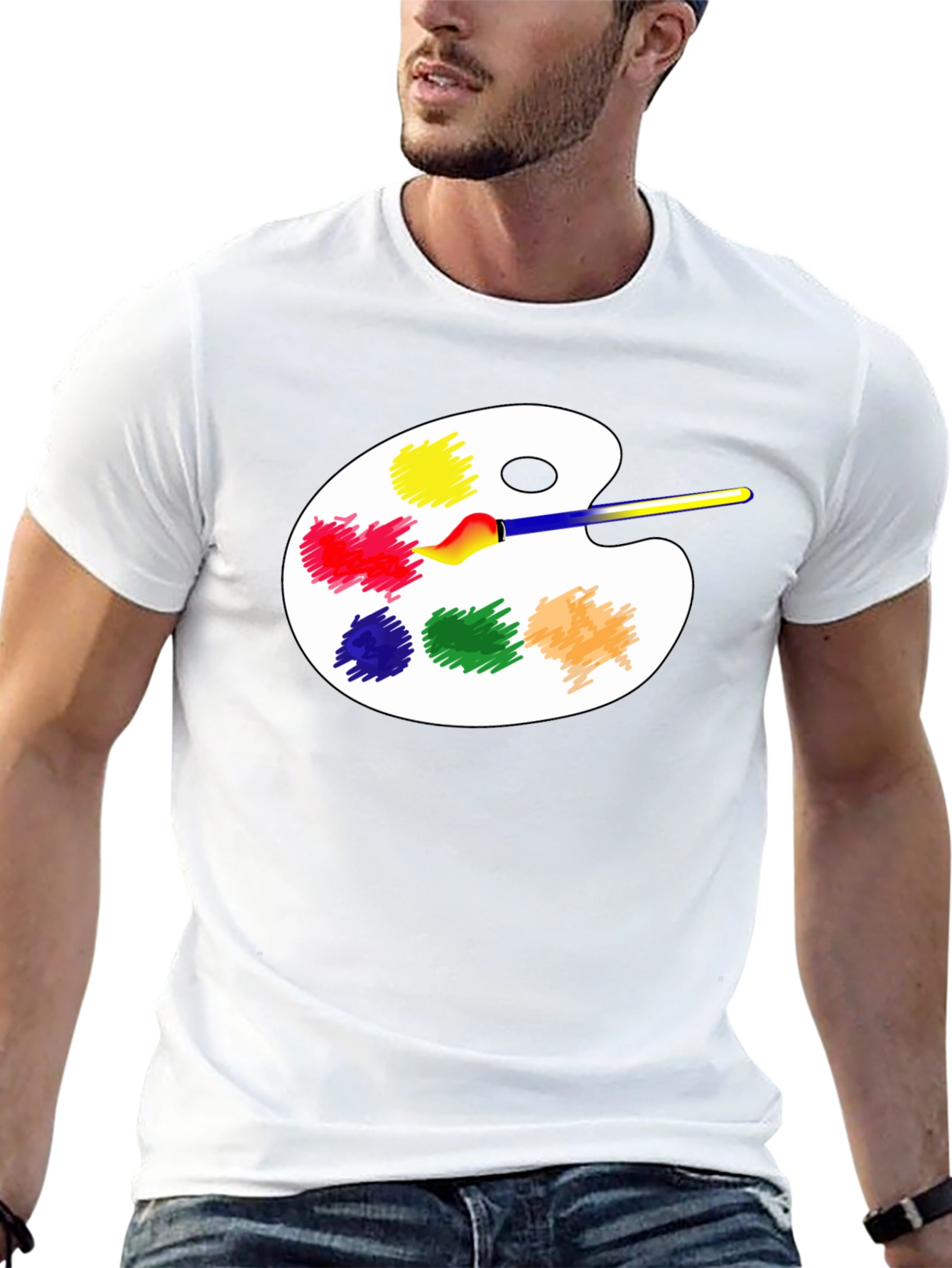 Artist Palette T-Shirt - Creative Design