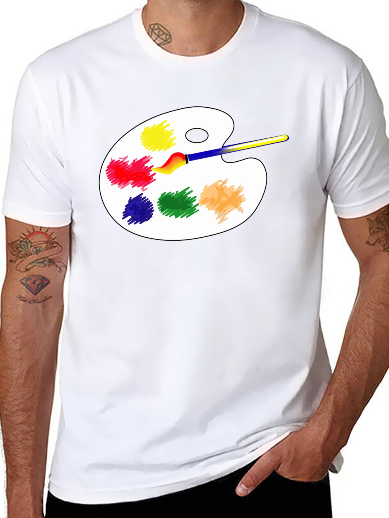 Artist Palette T-Shirt - Creative Design