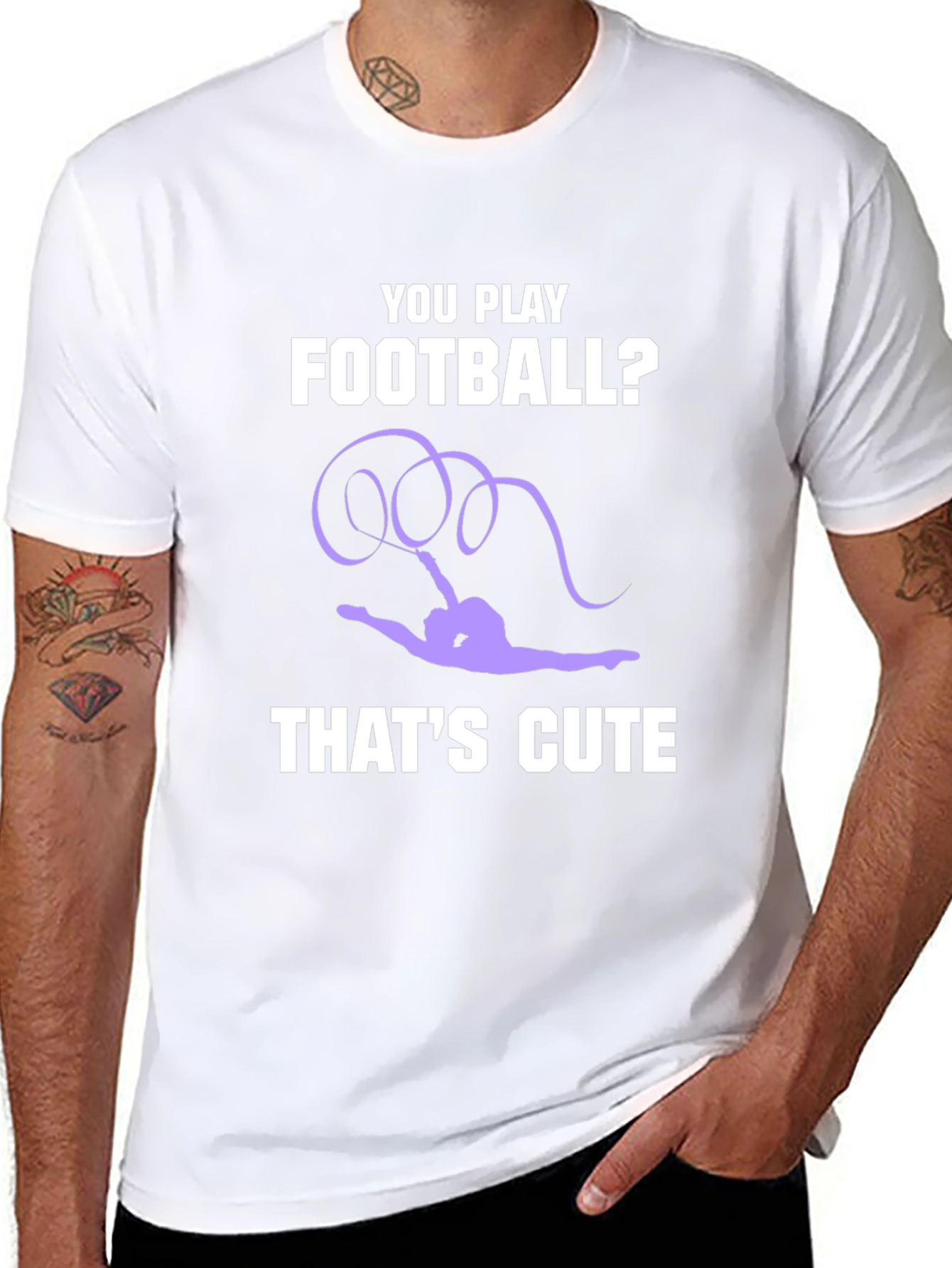 Gymnastics T-Shirt: You Play Football? Thats Cute