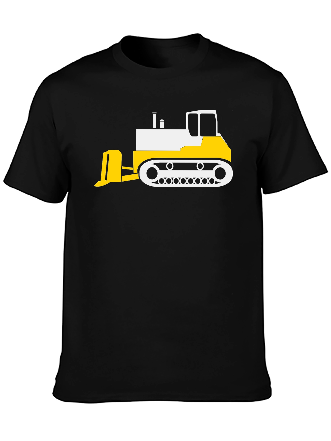Bulldozer Graphic Black T-Shirt