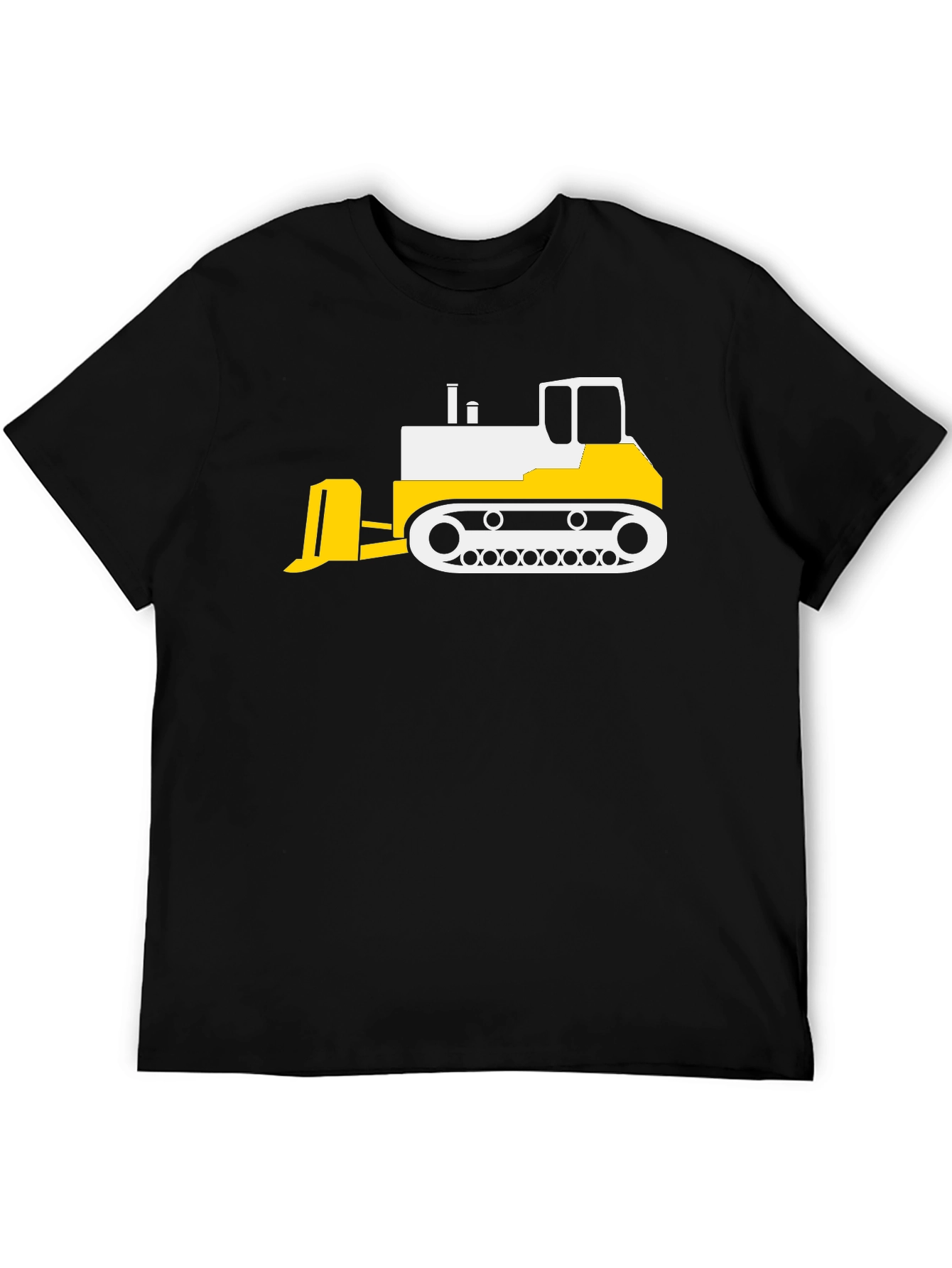 Bulldozer Graphic Black T-Shirt