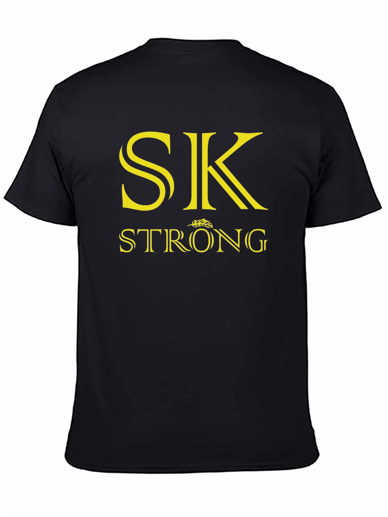 SK Strong Graphic Tee - Black Cotton Blend