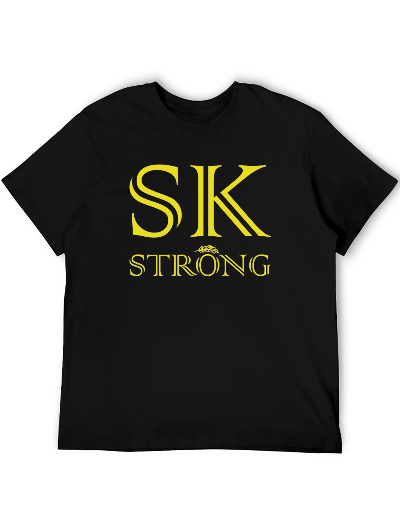 SK Strong Graphic Tee - Black Cotton Blend