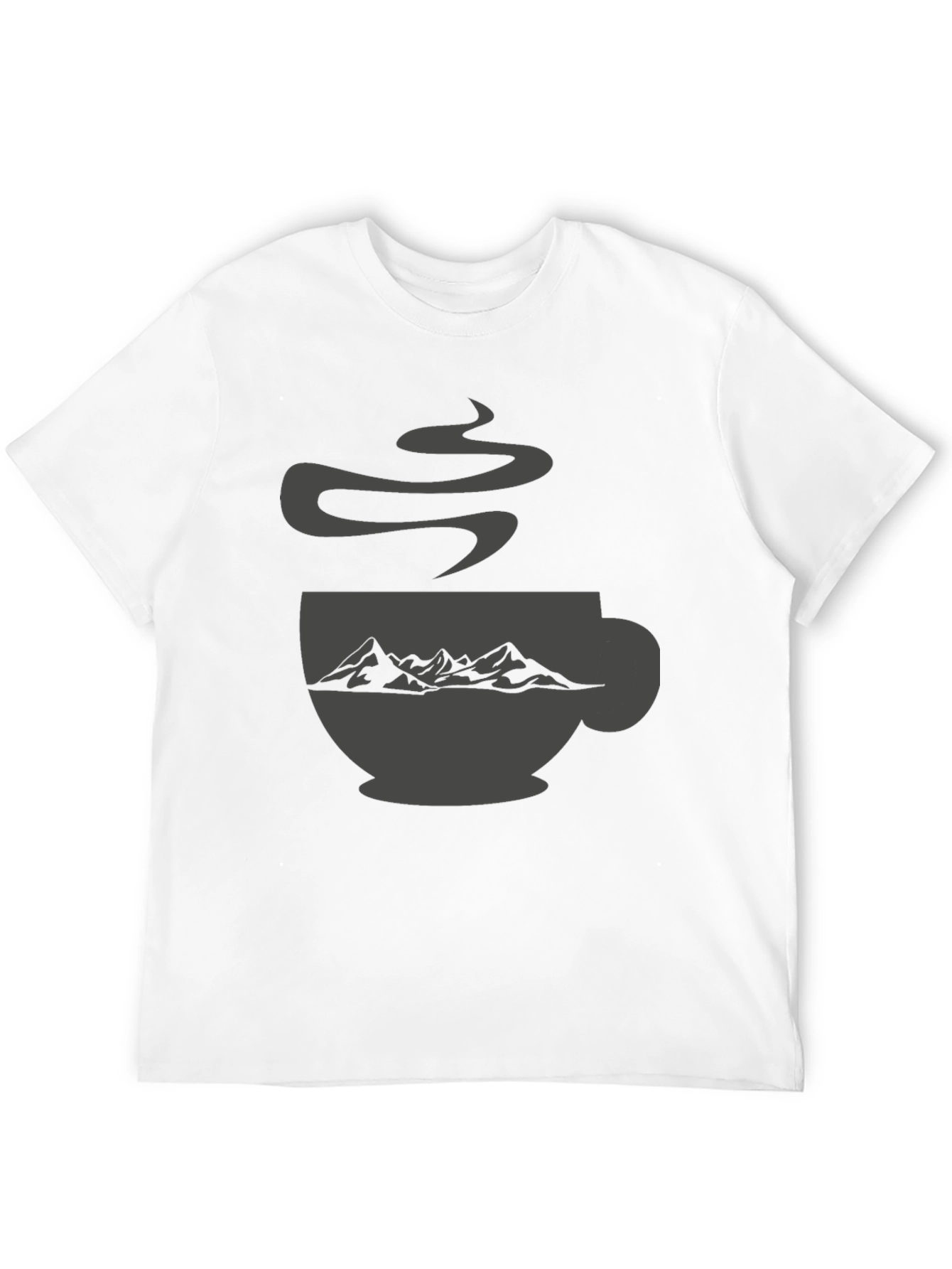 Mountain Coffee Cup Graphic Tee