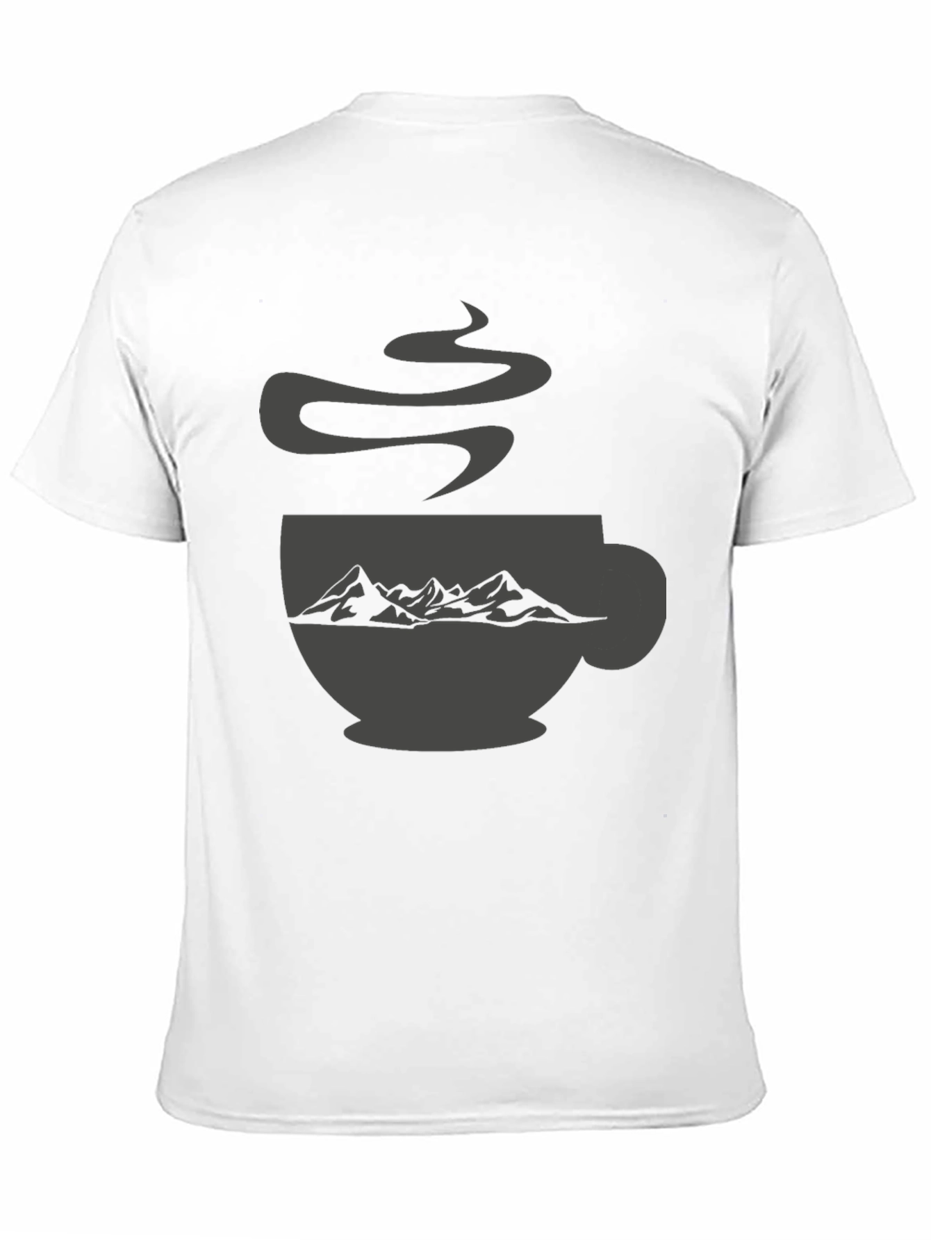 Mountain Coffee Cup Graphic Tee