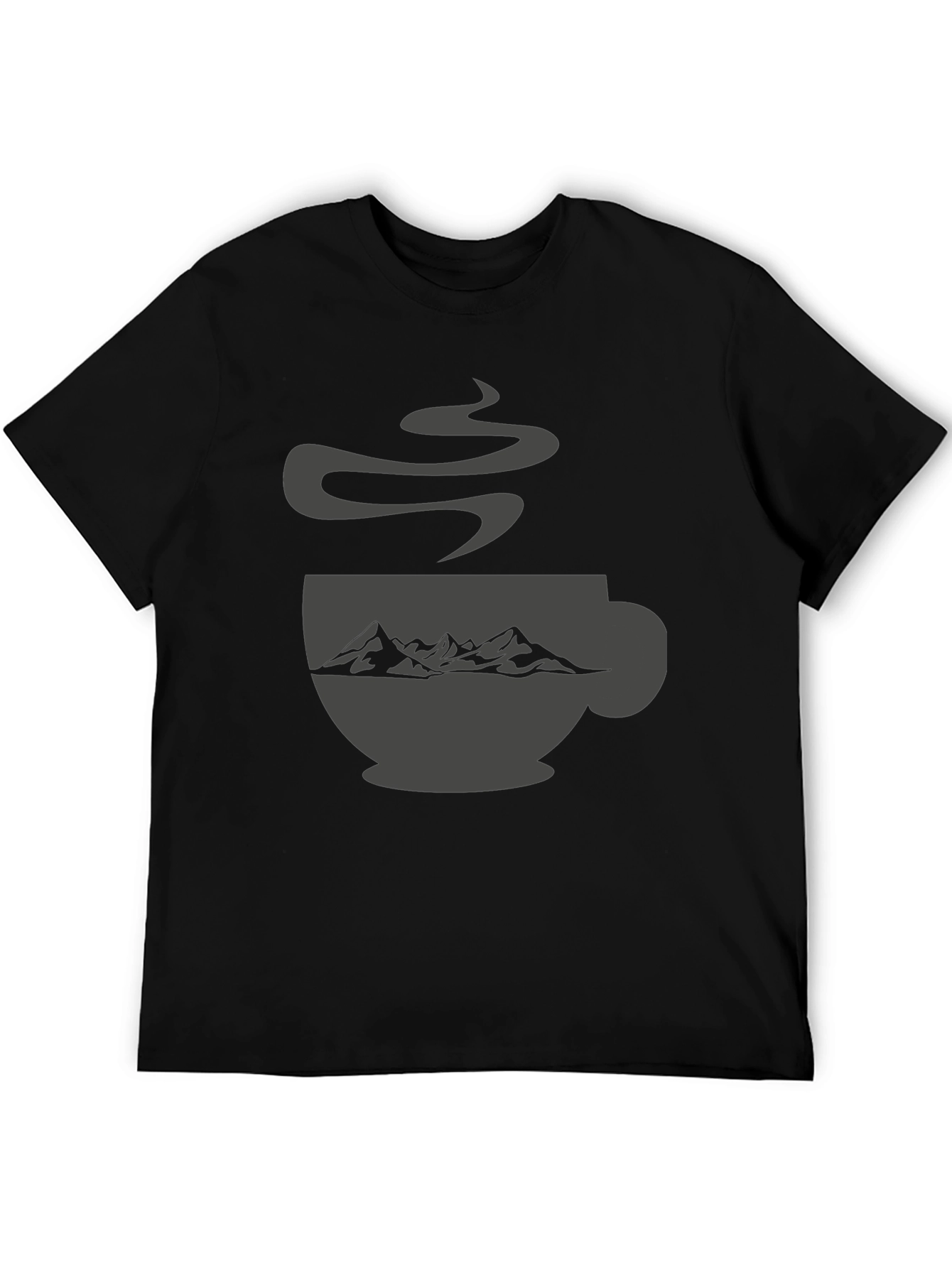 Mountain Coffee Cup Graphic Tee