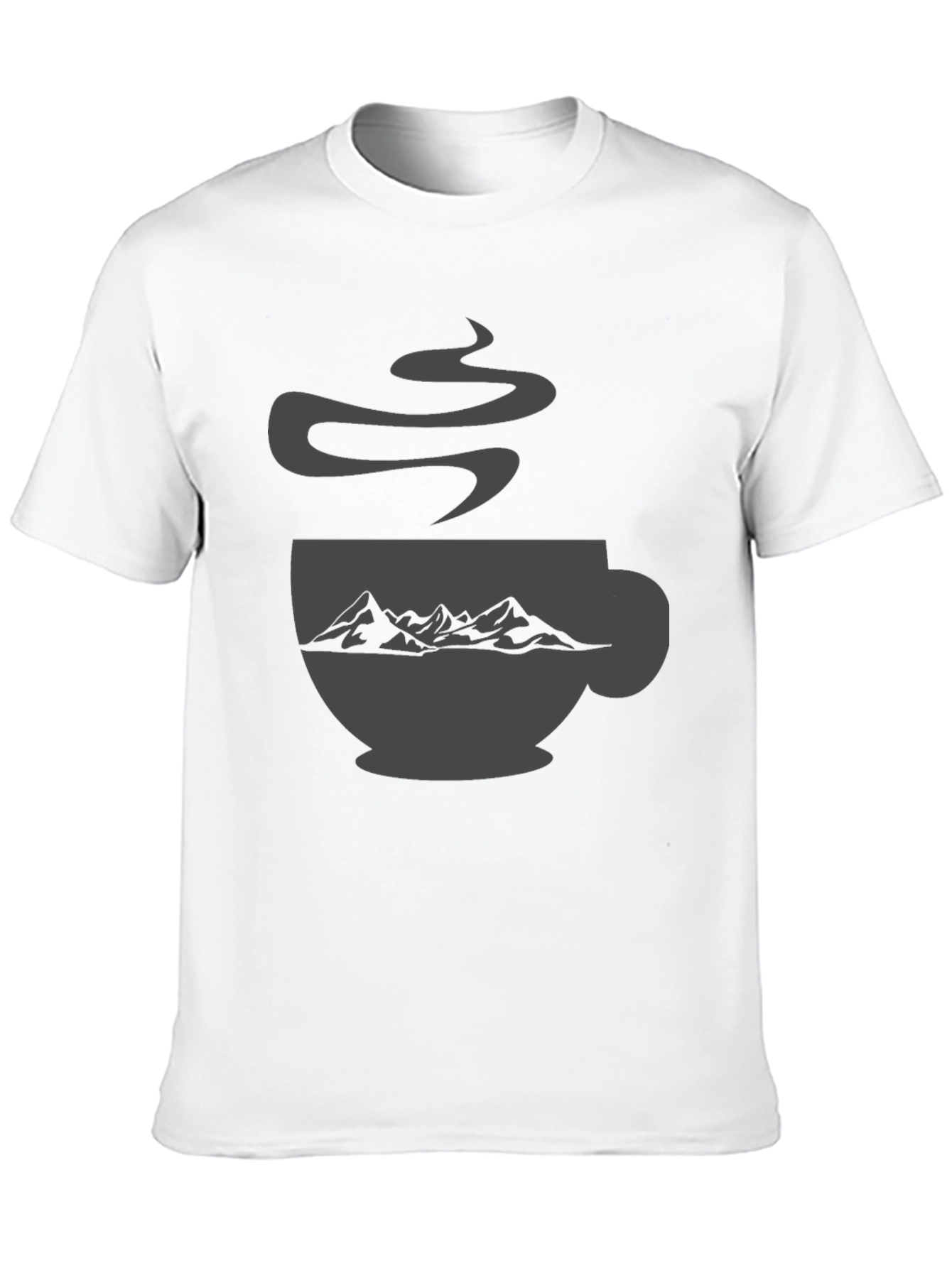 Mountain Coffee Cup Graphic Tee
