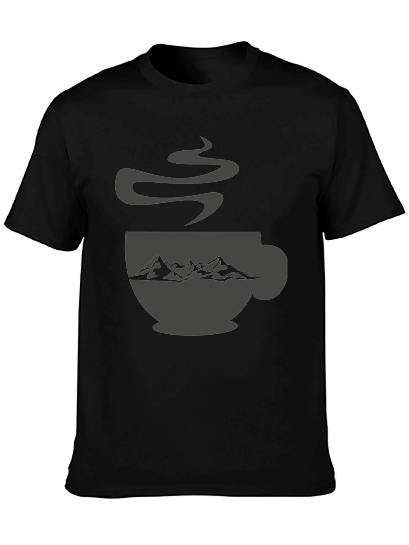 Mountain Coffee Cup Graphic Tee