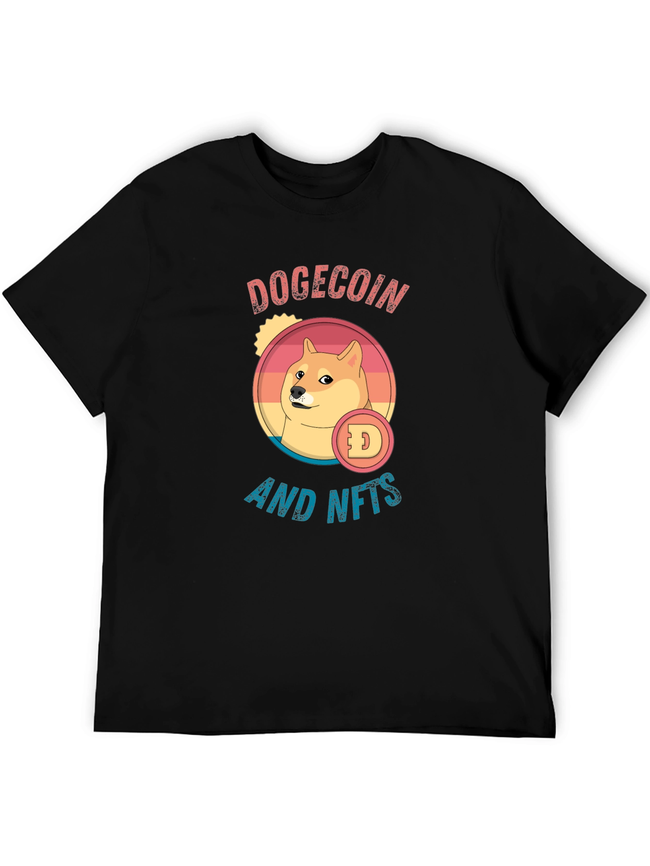 Dogecoin and NFTs Black T-Shirt