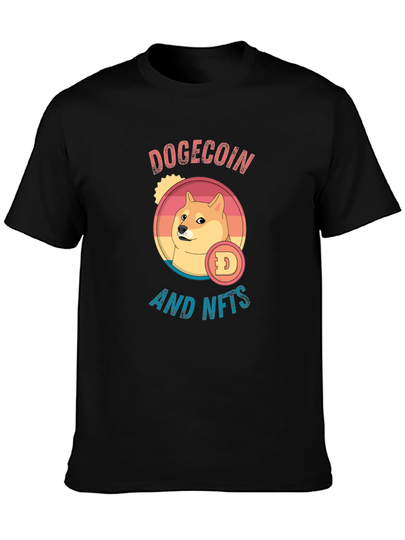 Dogecoin and NFTs Black T-Shirt