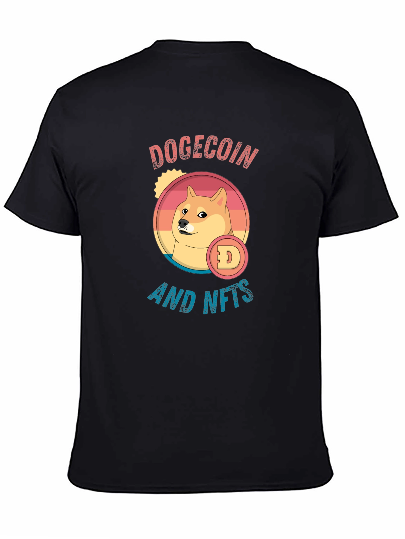 Dogecoin and NFTs Black T-Shirt