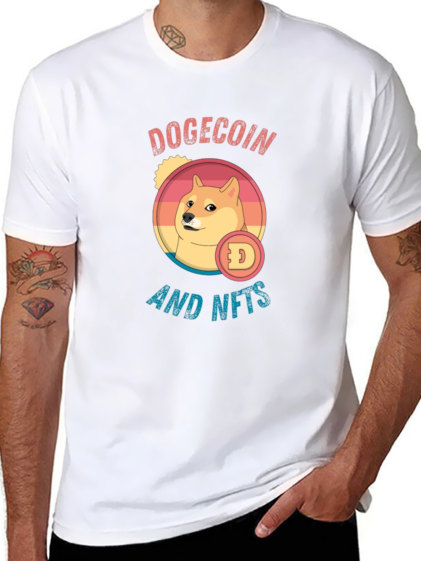 Dogecoin and NFTs Black T-Shirt