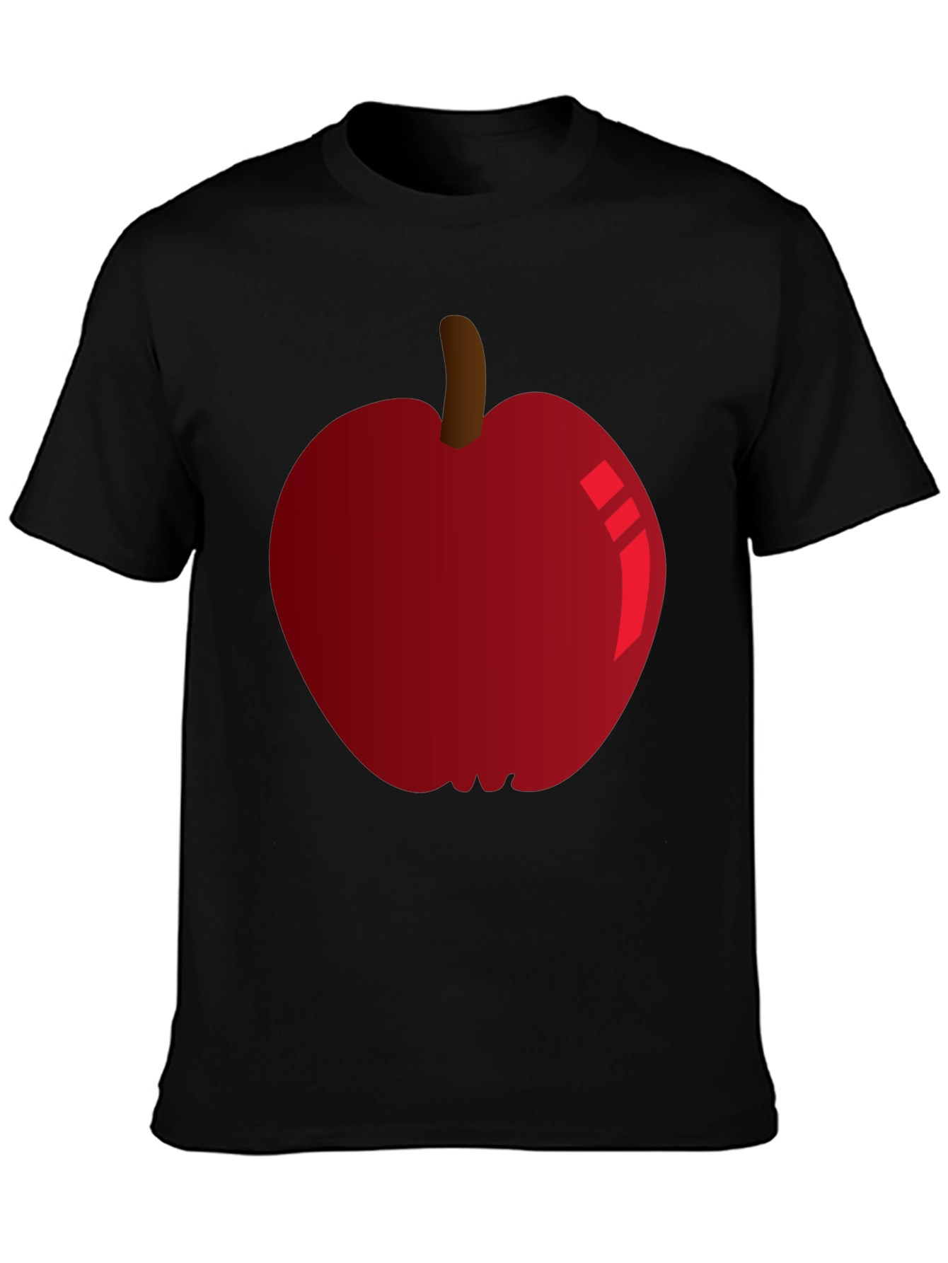 Red Apple Graphic Tee - Fruit Lovers T-Shirt
