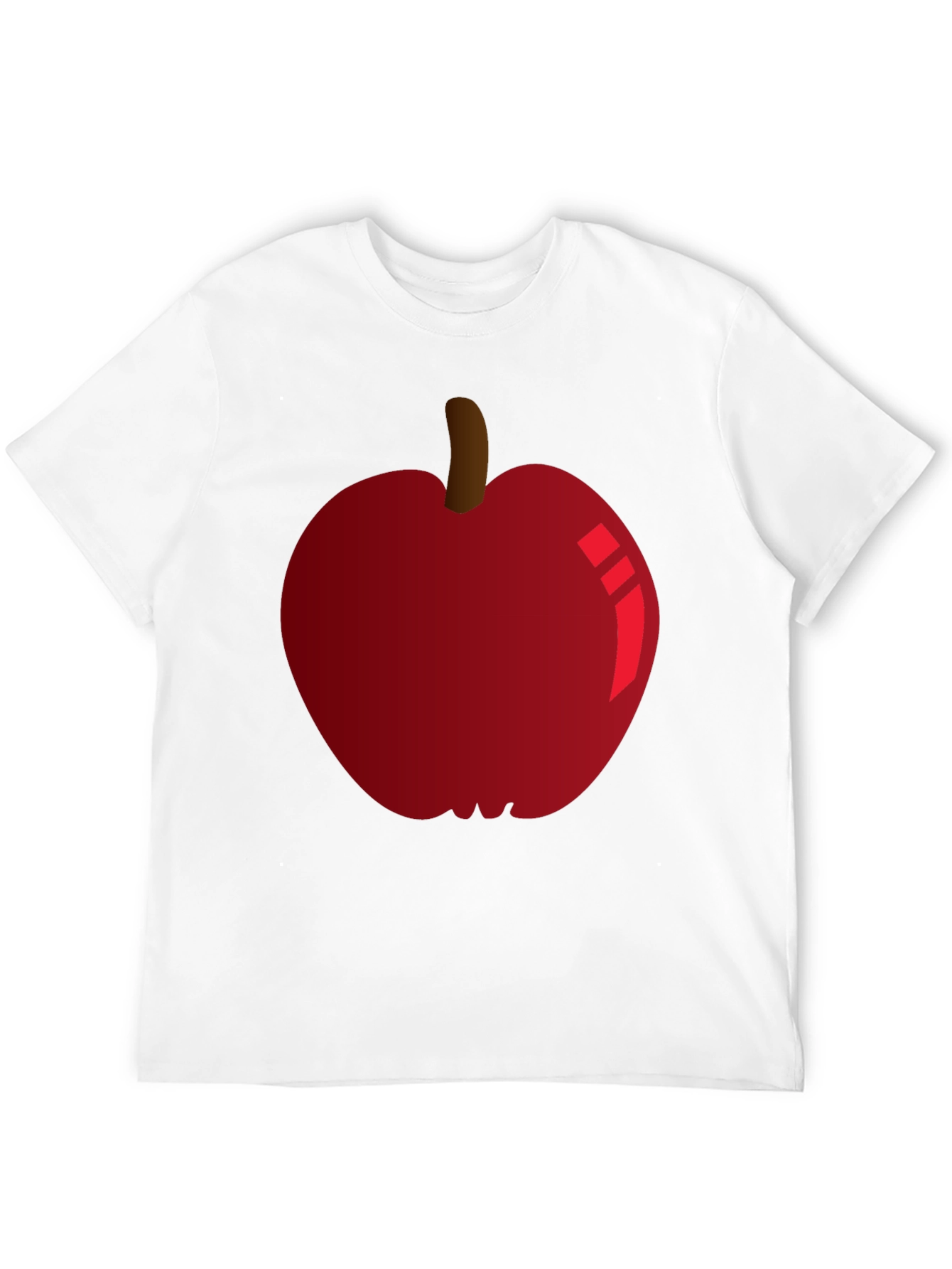Red Apple Graphic Tee - Fruit Lovers T-Shirt