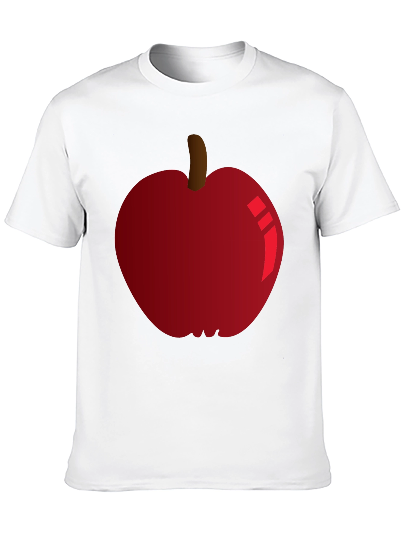 Red Apple Graphic Tee - Fruit Lovers T-Shirt
