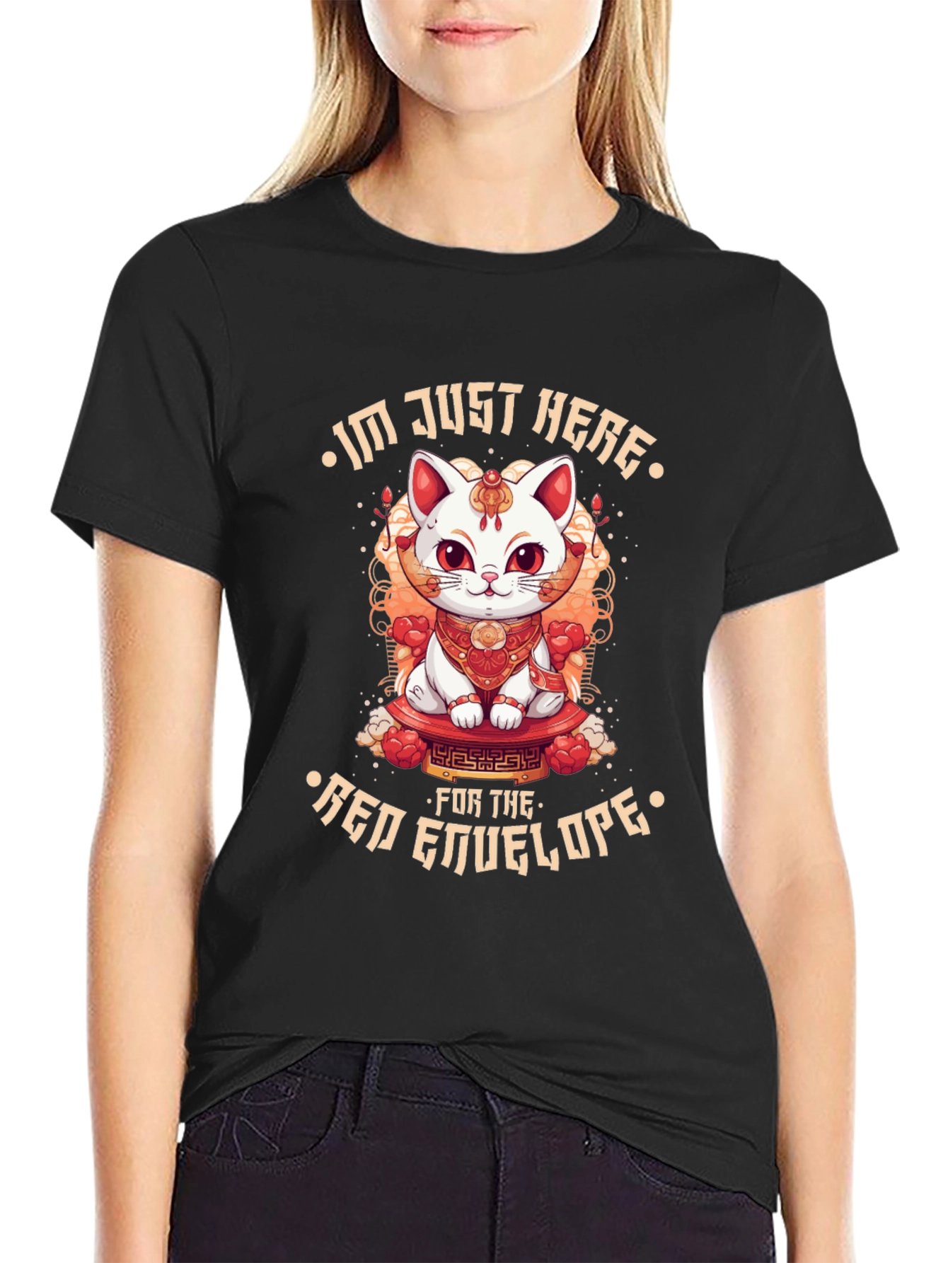 Lucky Cat Red Envelope T-Shirt