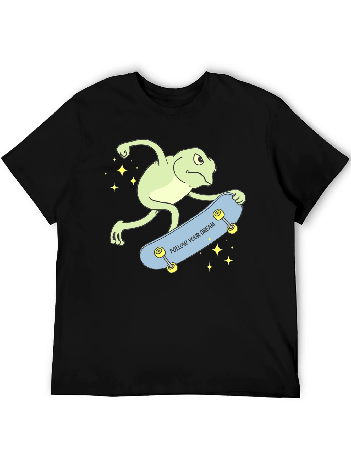 Skateboarding Frog Graphic T-Shirt