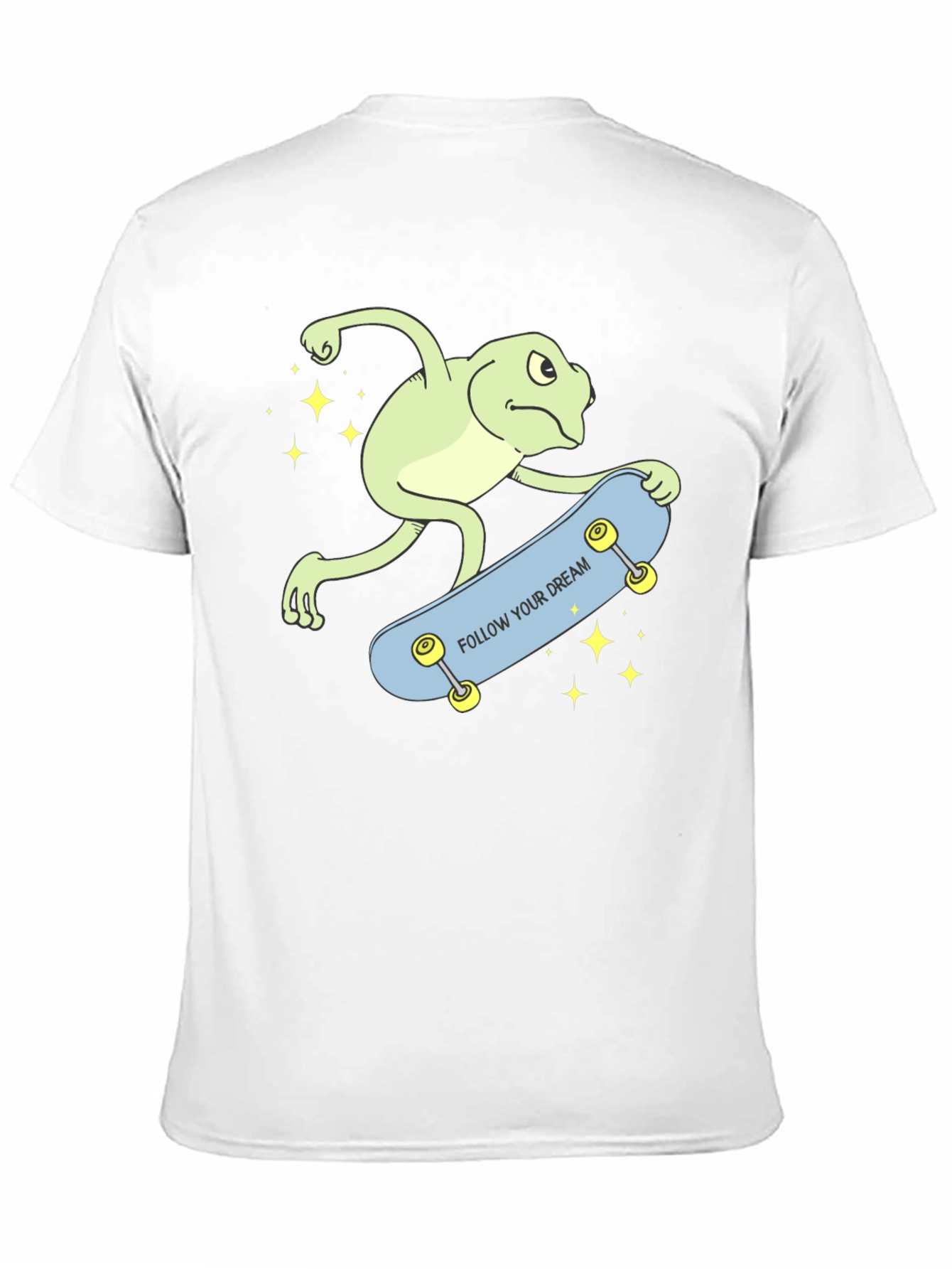 Skateboarding Frog Graphic T-Shirt