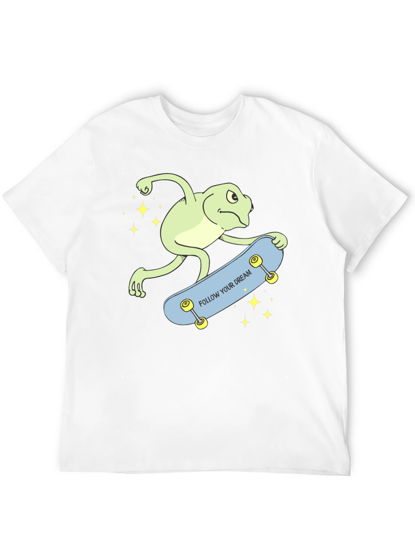 Skateboarding Frog Graphic T-Shirt