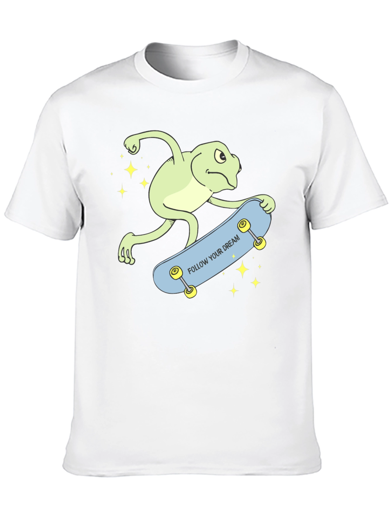 Skateboarding Frog Graphic T-Shirt