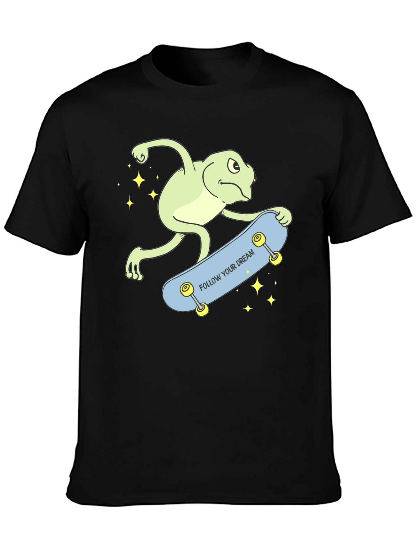Skateboarding Frog Graphic T-Shirt