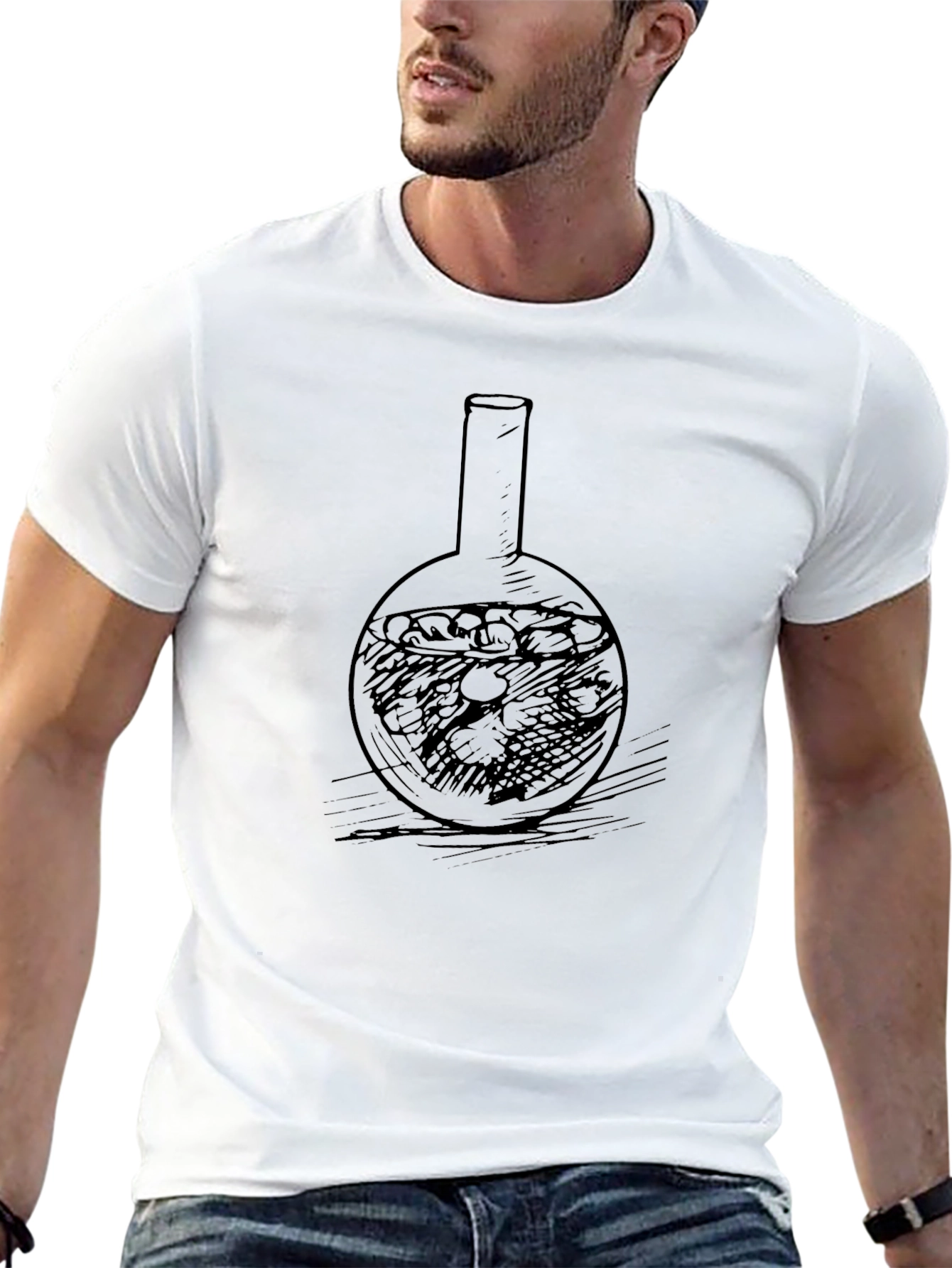 Round Flask Graphic T-Shirt