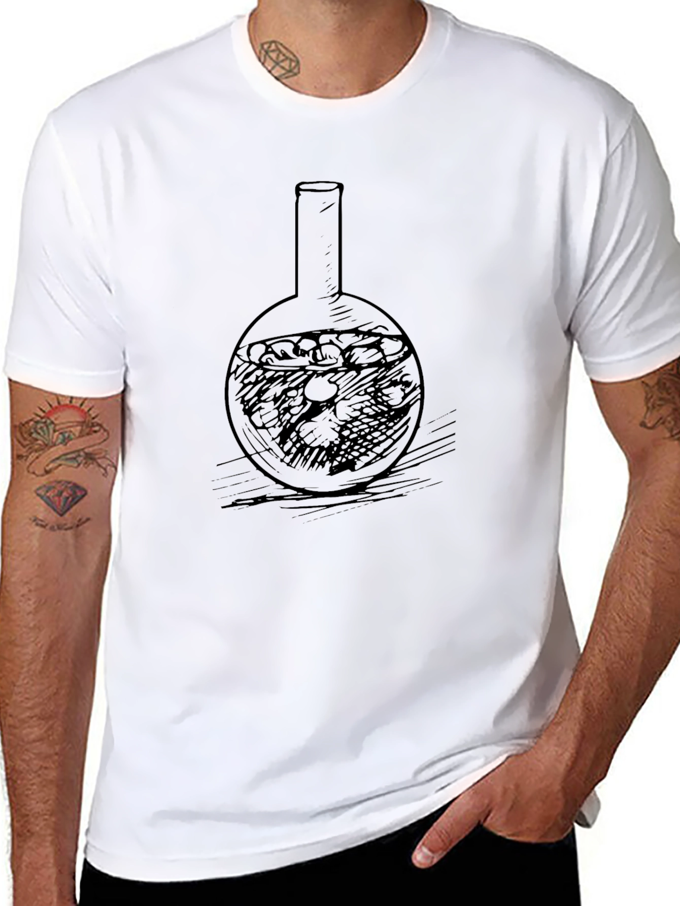 Round Flask Graphic T-Shirt