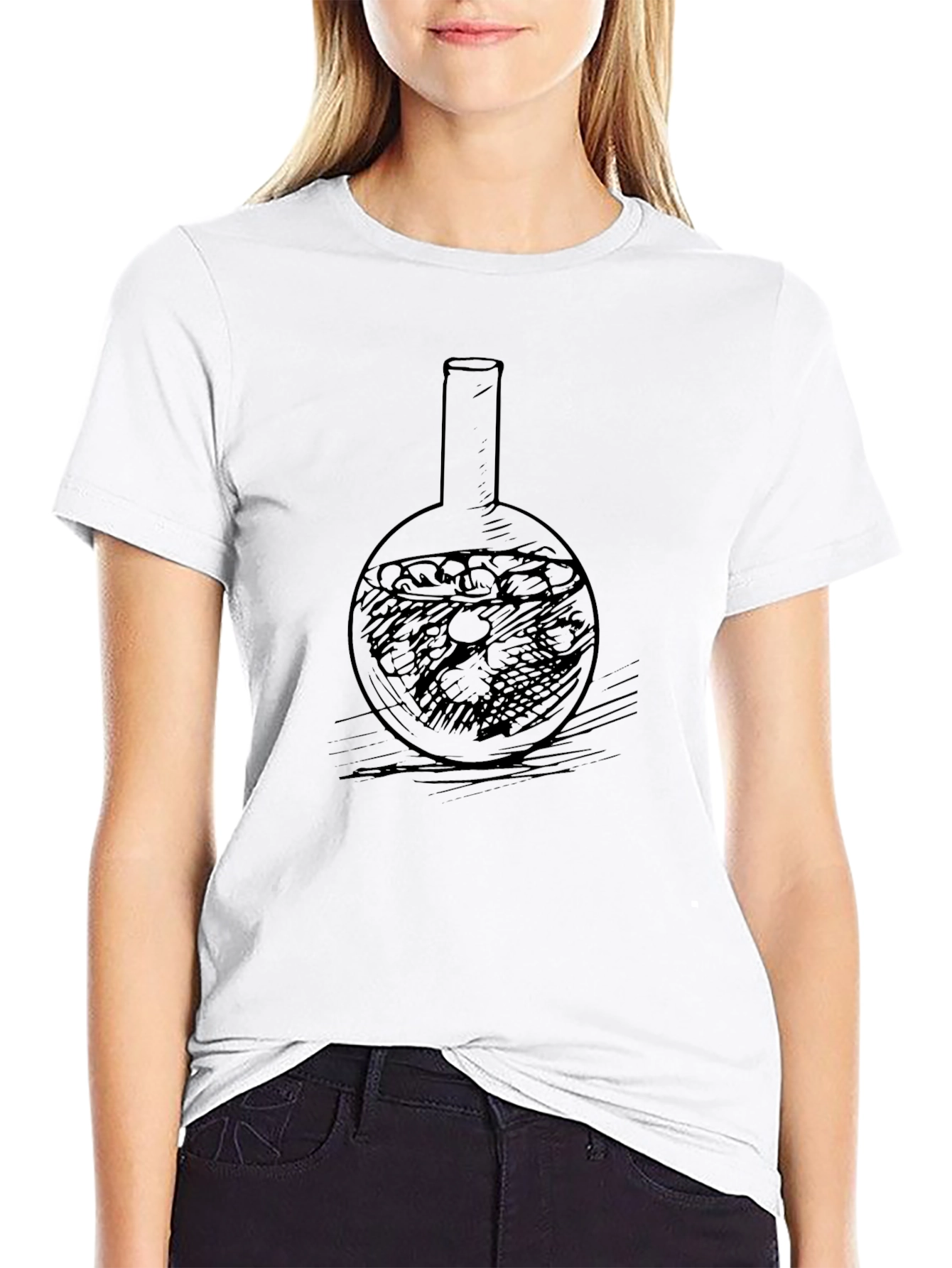 Round Flask Graphic T-Shirt