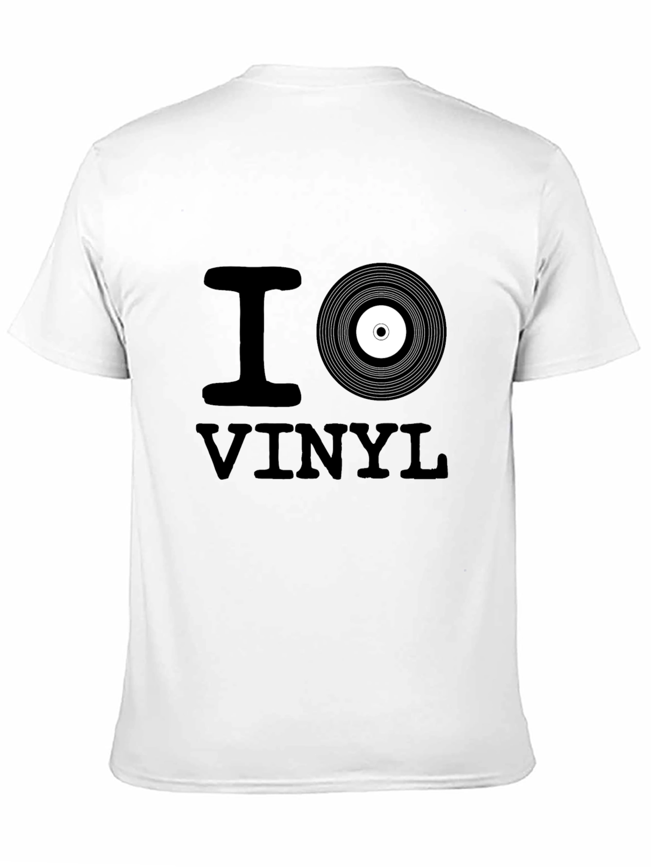 I Love Vinyl Black T-Shirt