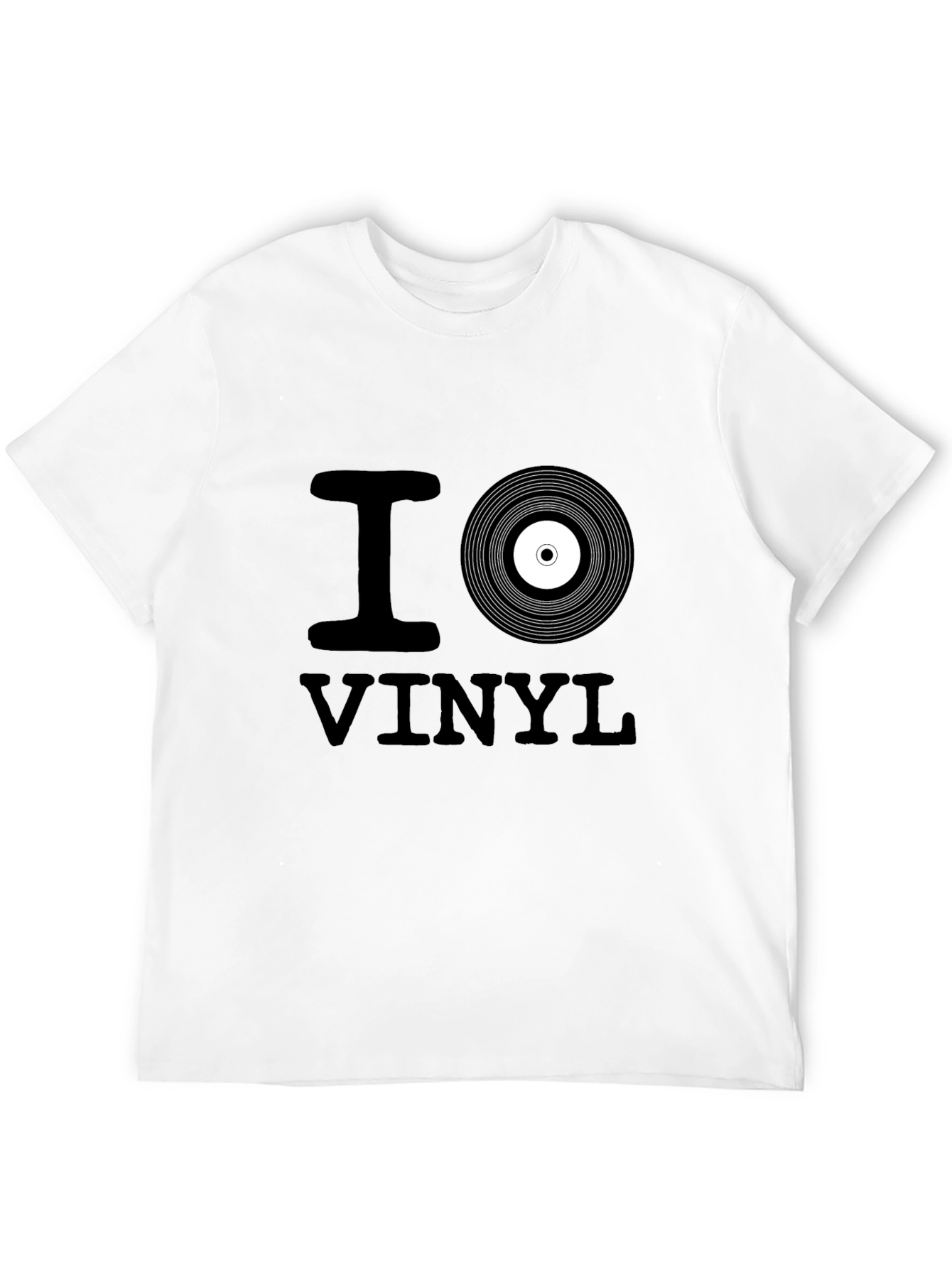 I Love Vinyl Black T-Shirt