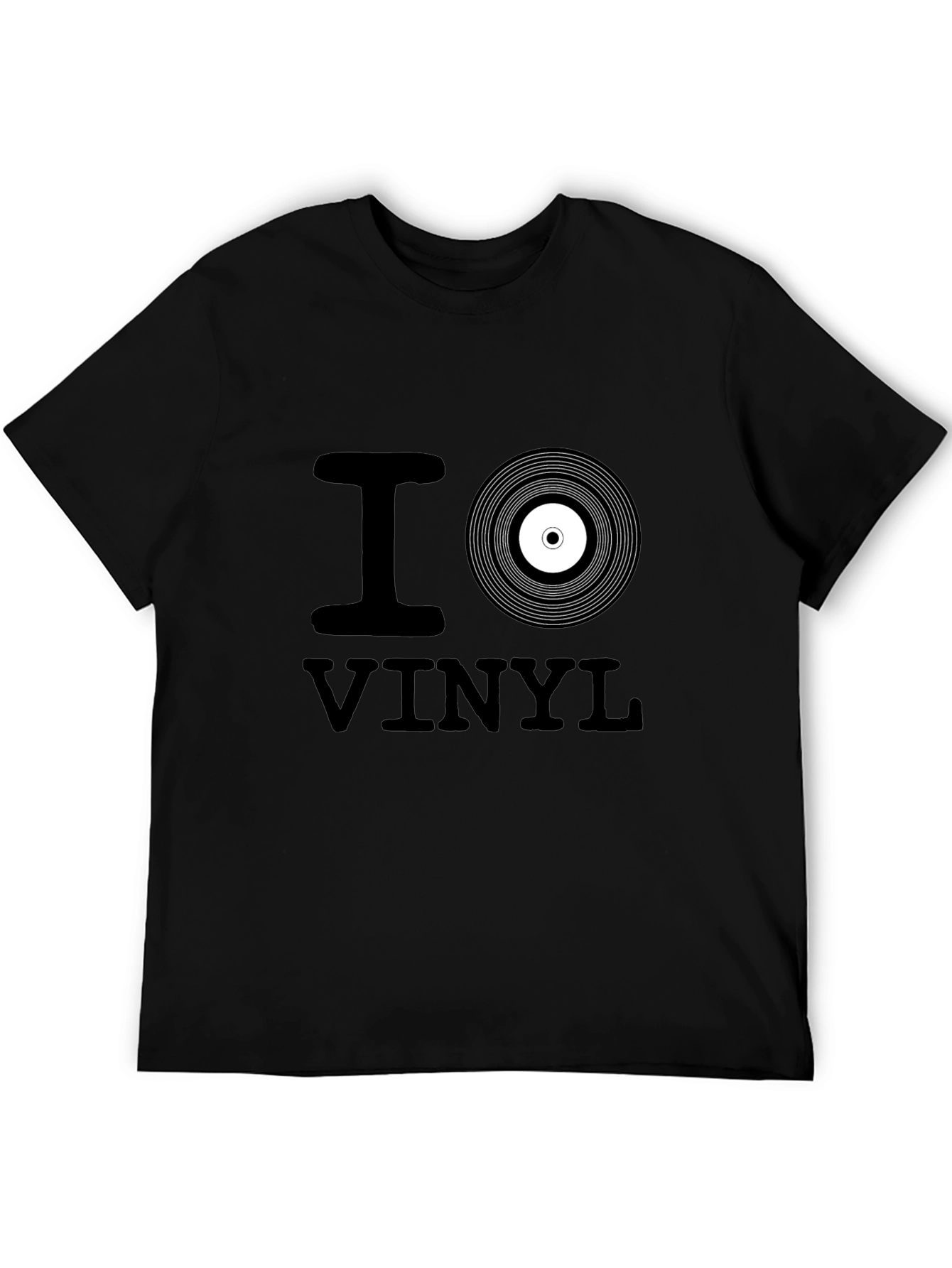 I Love Vinyl Black T-Shirt