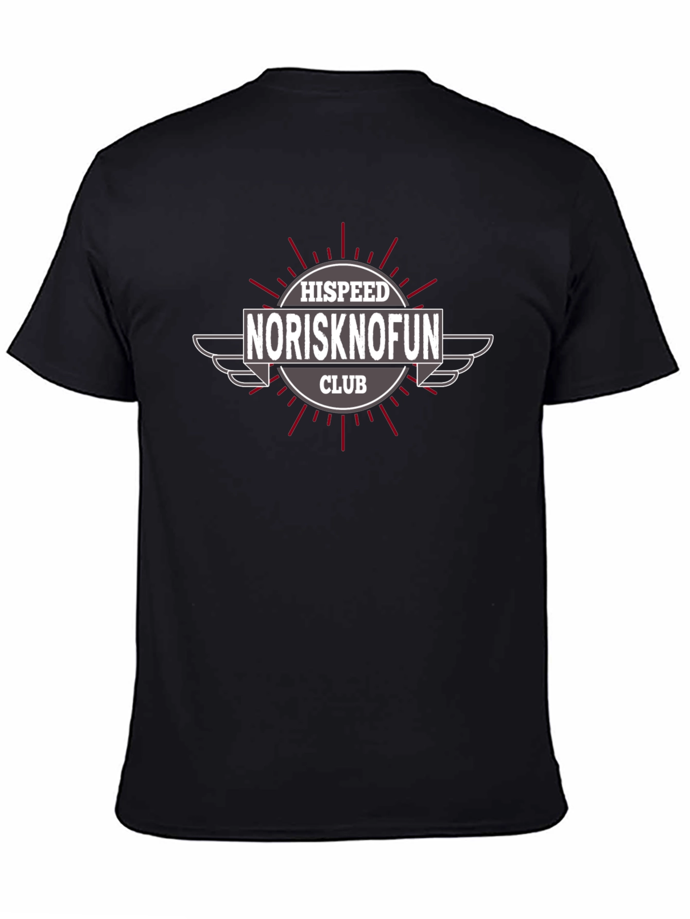 NorisknoFun Club Graphic T-Shirt - Black