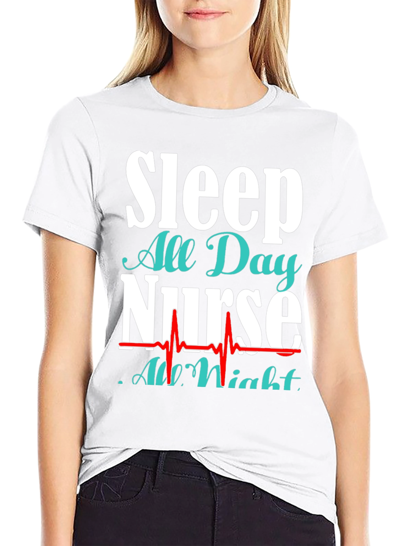 Sleep All Day Nurse T-Shirt