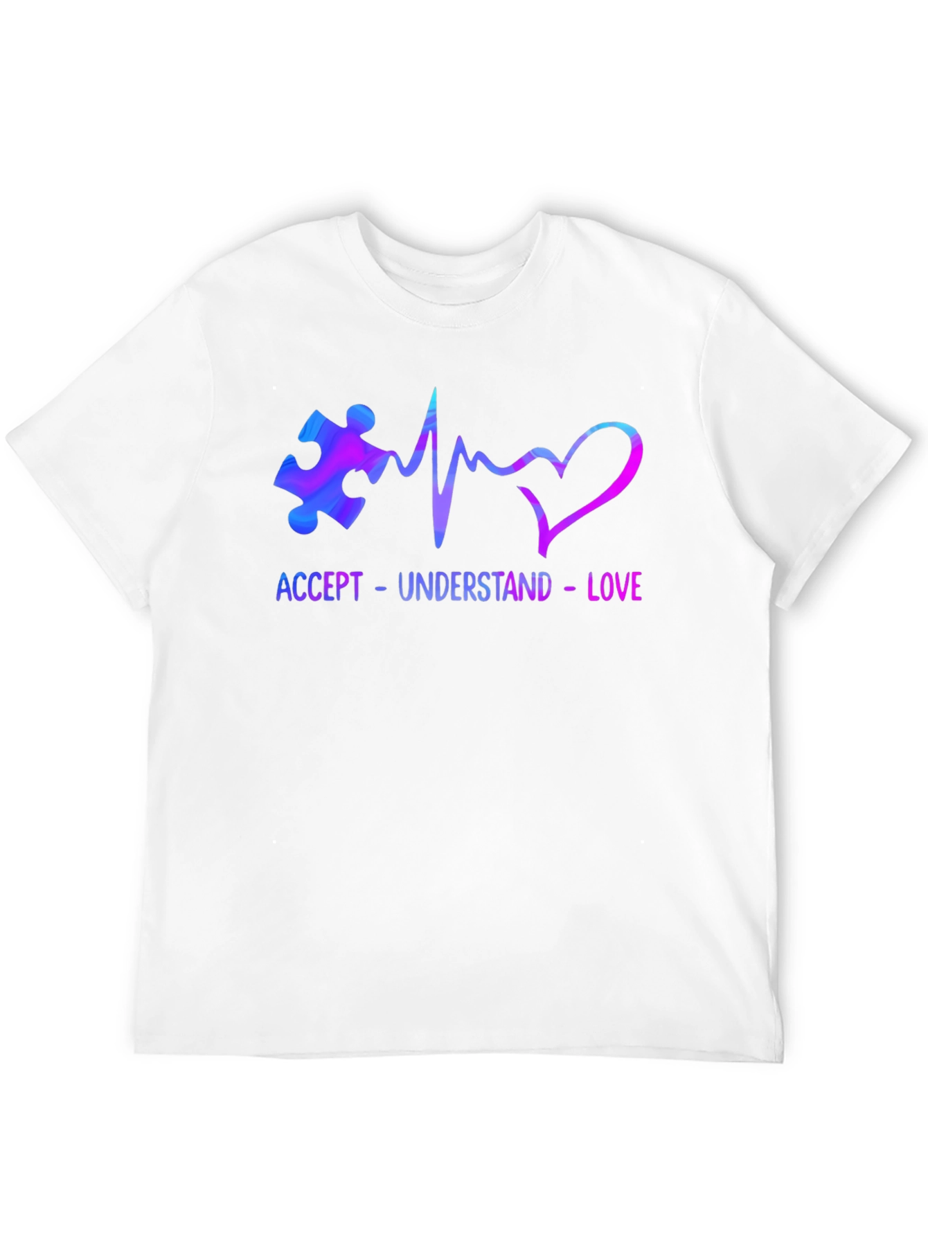 Autism Awareness T-Shirt - Accept Understand Love