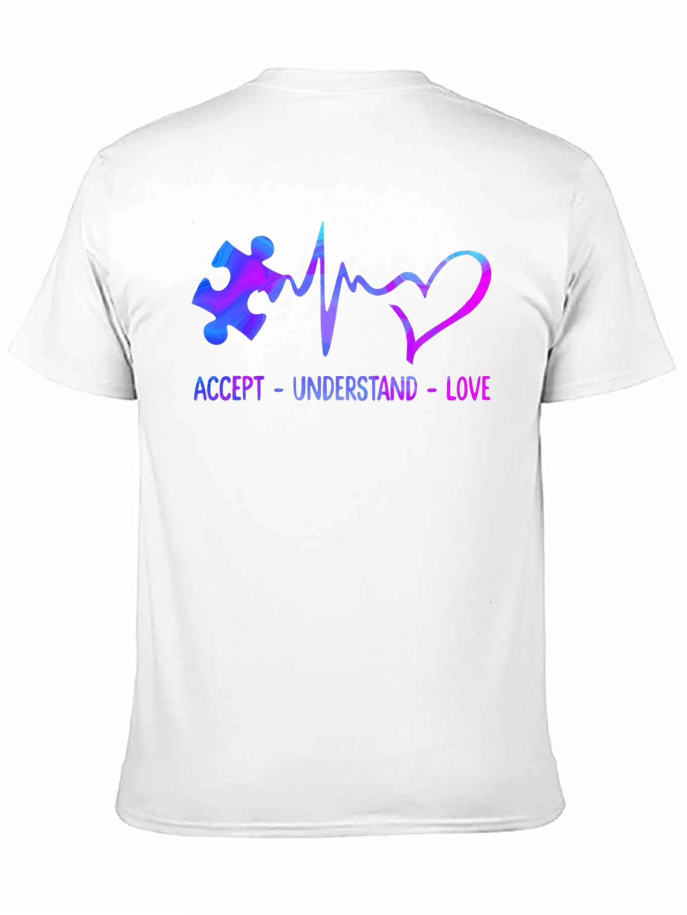 Autism Awareness T-Shirt - Accept Understand Love