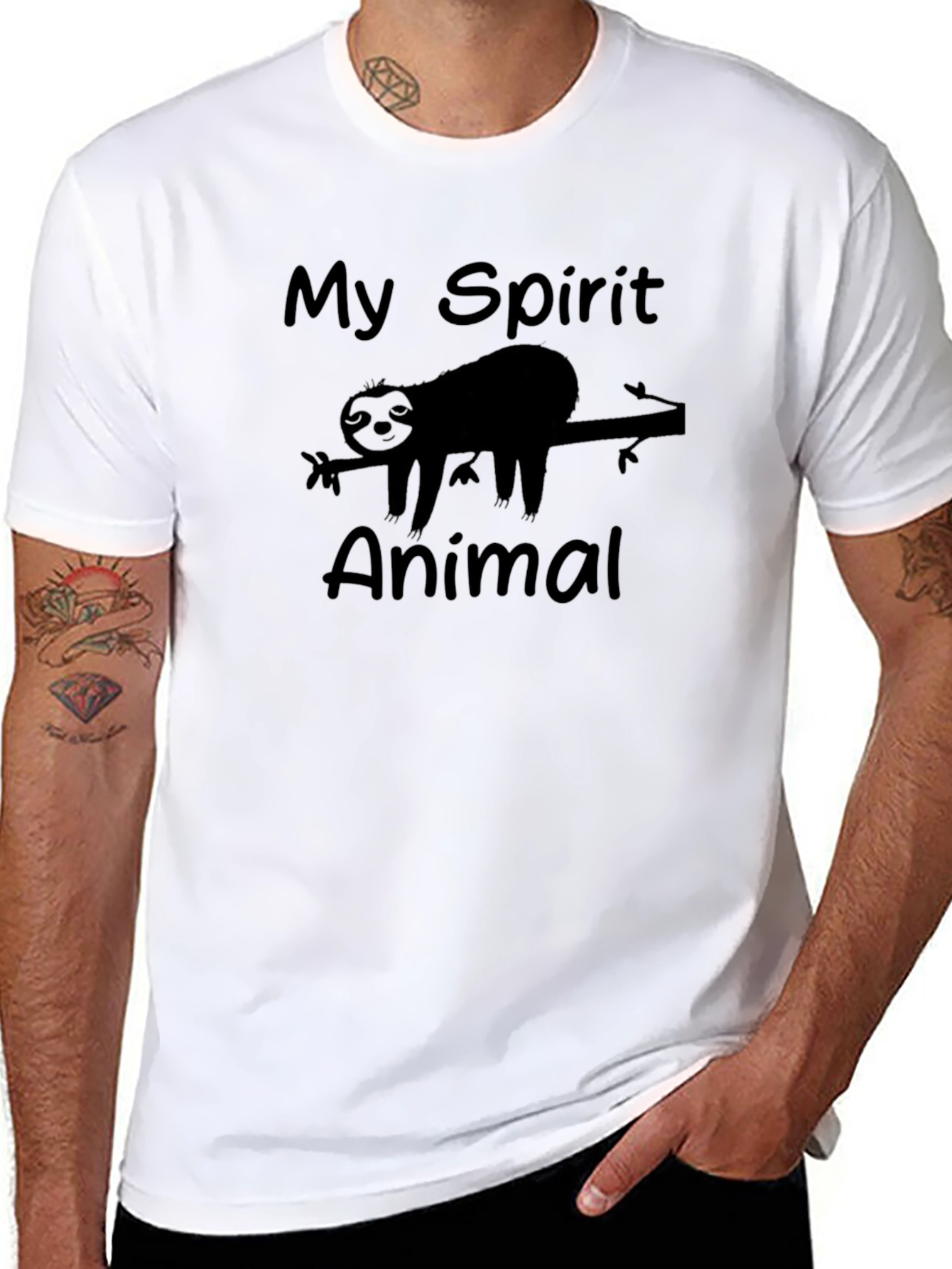 My Spirit Animal Sloth Graphic Tee - Relaxed Fit